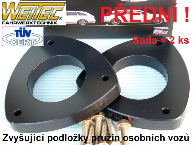 Zvyšující podložky   Seat Ibiza - přední náprava +20mm