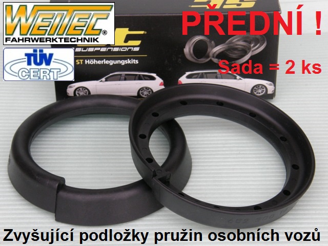 Zvyšující a zvyšovací podložky Škoda Octavia I Combi - přední náprava +15mm