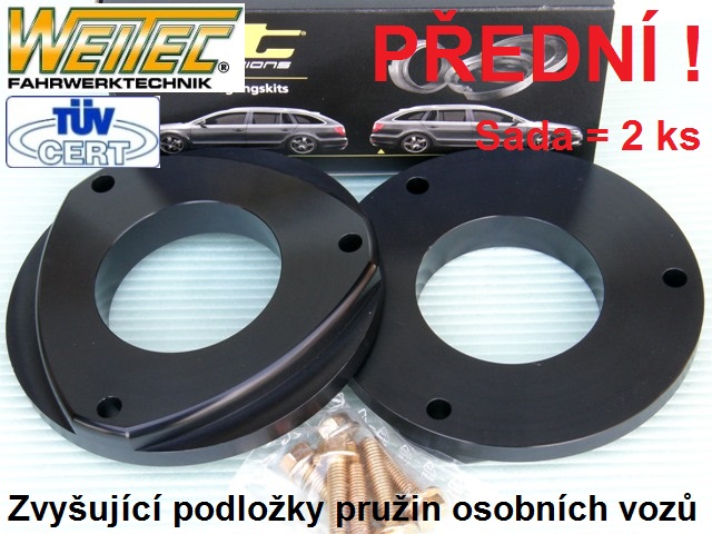 Zvyšující a zvyšovací podložky Škoda Yeti - přední náprava +20mm