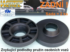 Zvyšující a zvyšovací podložky   VW Golf V Plus - zadní náprava +20mm