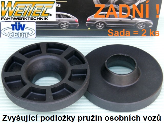 Zvyšující a zvyšovací podložky   VW Golf V Plus - zadní náprava +20mm