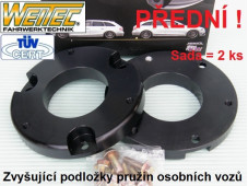 Zvyšující a zvyšovací podložky VW Golf V Plus - přední náprava +20mm
