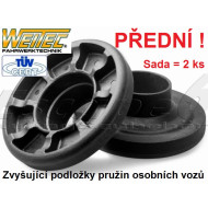 Zvyšující a zvyšovací podložky VW Passat B5.5 - 2WD - přední náprava +20mm - 2000 až 2005 - tlumiče 47mm