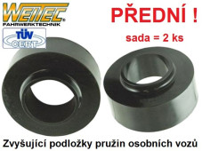 Zvyšující a zvyšovací podložky Seat Ibiza - přední náprava +20mm - od 2008