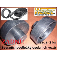 Zvyšující a zvyšovací podložky Volvo V 40 I - zadní náprava +20mm