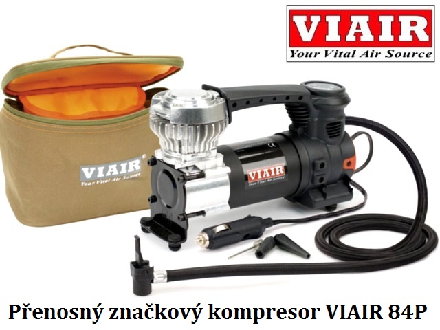 Kompresor přenosný, kovový VIAIR 84P - 7 bar