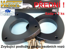 Zvyšující a zvyšovací podložky Škoda Fabia Combi IV - přední náprava +20mm