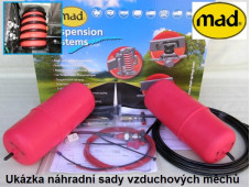 Sada vzduchových měchů do zadních pružin 105 x 120 mm