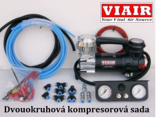 Kompresorová sada ovládání měchů - ZESÍLENÁ - celokovový kompresor VIAIR 84 - dvouokruhová