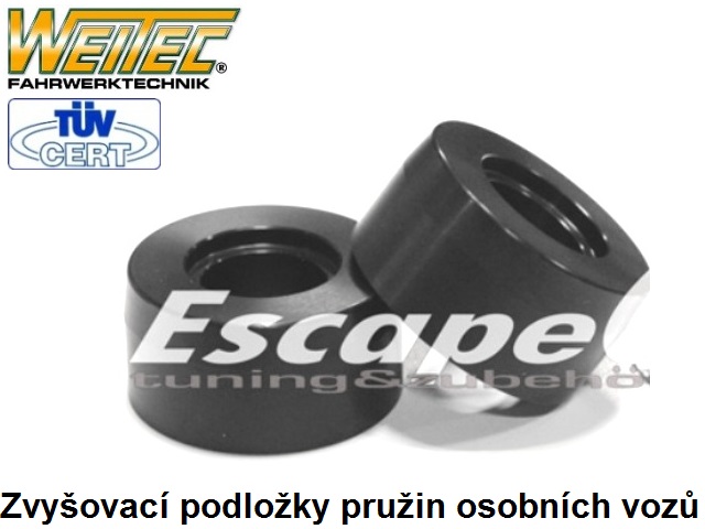 Zvyšující a zvyšovací podložky Škoda Fabia HB - II - přední náprava +20mm (r.v. 8/2009 až 9/2014)