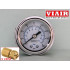 Manometr zástavný bílý VIAIR 41 mm - kontrola tlaku 0 až 11 bar
