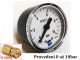 Manometr zástavný 40 mm - kontrola tlaku 0 až 10 bar