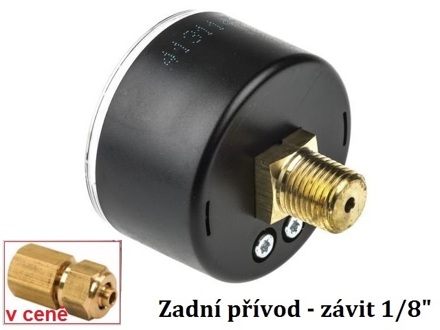 Manometr zástavný 40 mm - kontrola tlaku 0 až 10 bar