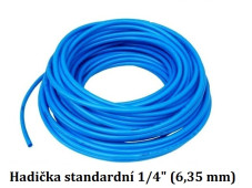 Hadička PU 1/4'' (6.35 mm) - tlaková - MODRÁ