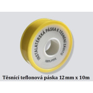 Těsnící závitová teflonová páska bílá 10m
