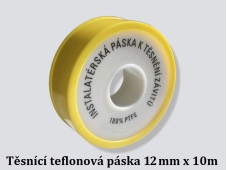 Těsnící závitová teflonová páska - 10m
