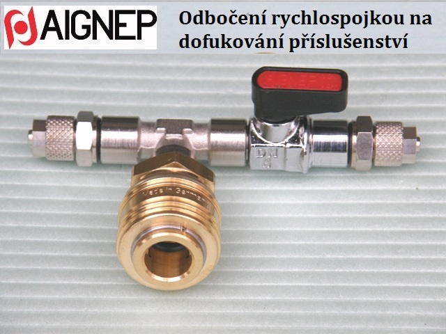 Odbočka vzduchového příslušenství s rychlospojkou I