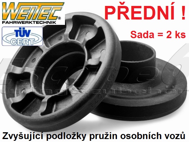Zvyšující a zvyšovací podložky VW Passat B5.5 - 4WD - přední náprava +20mm - 2000 až 2005 - tlumiče 47mm