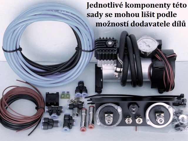 Kompresorová sada ovládání měchů - ZÁKLADNÍ - EKONOMIK - dvouokruhová
