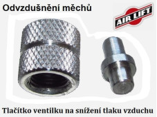 Tlačítko autoventilku k odpouštění vzduchu - pohodlné