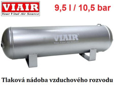 Tlaková nádoba VIAIR 9,5 L  / 10,4 bar - ocelová tmavě šedá