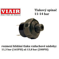Tlakový spínač v rozmezí 11 až 14 bar / 20A - DOPRODEJ