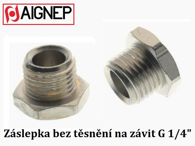 Záslepka, závit 1/4"