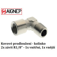 Prodlužovací pevné kolínko, 2x závit R 1/8'' (vnitřní / vnější)