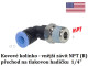 Připojovací kolínko, vnější závit 1/8'' NPT na hadičku 1/4'' (6,35mm)