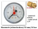 Manometr zástavný 50 mm - kontrola tlaku 0 až 10 bar