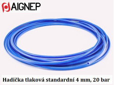 Hadička PE 4 mm - tlaková (20 bar) - modrá 