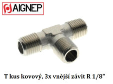 T spojka, odbočka kov 3x závit R 1/8'' - vnější