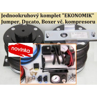 Vzduchové pérování Citroen Jumper - měchy 170 mm, včetně základní kompresorové sady - CZ