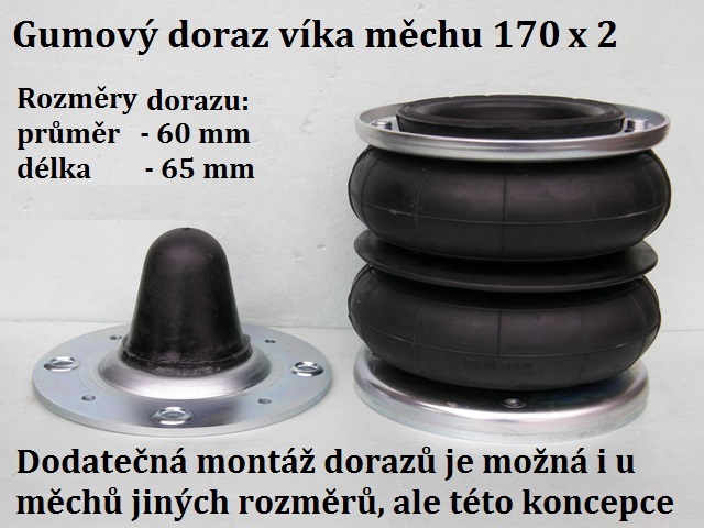 Dodatečná montáž vnitřního dorazu vzduchových měchů systému Dunlop - cena za 1 kus