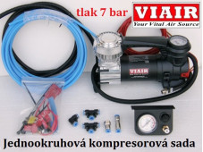 Kompresorová sada ovládání měchů - ZESÍLENÁ - VIAIR - celokovový kompresor - jednookruhová