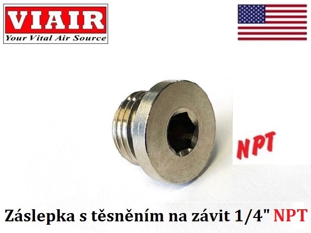 Záslepka, vnější závit 1/4" NPT