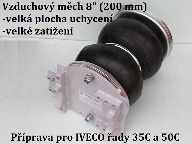Vzduchové pérování Iveco Daily - 35C až 50C - dvoumontáž - včetně základní duální kompresorové sady - CZ