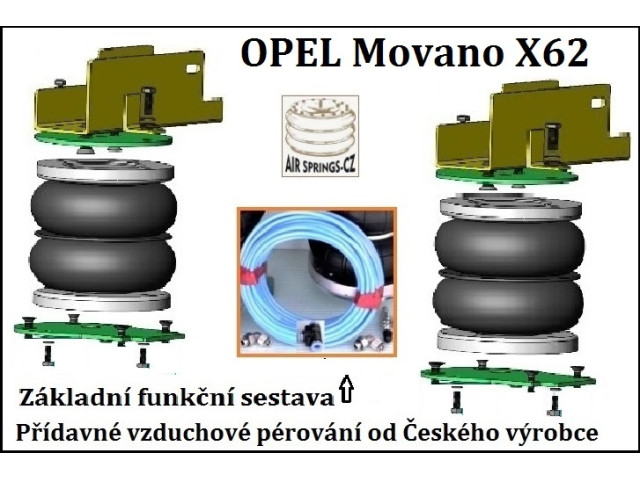 Vzduchové měchy Opel Movano od 2010 až 7/2021 - přední náhon - CZ