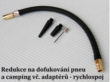 Adaptér dofukování pneu a camping na rychlospojku DN 7,2 (II)