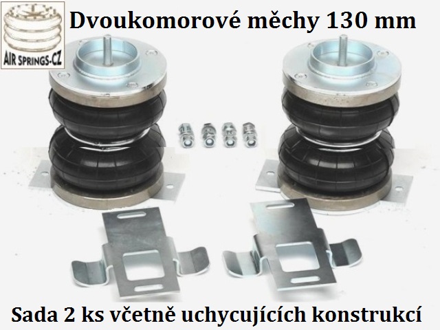 Univerzální sada měchů 5''/2 komory + uchycení s držáky