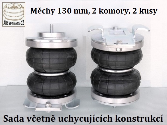 Univerzální sada měchů 5''/2 komory + uchycení s držáky