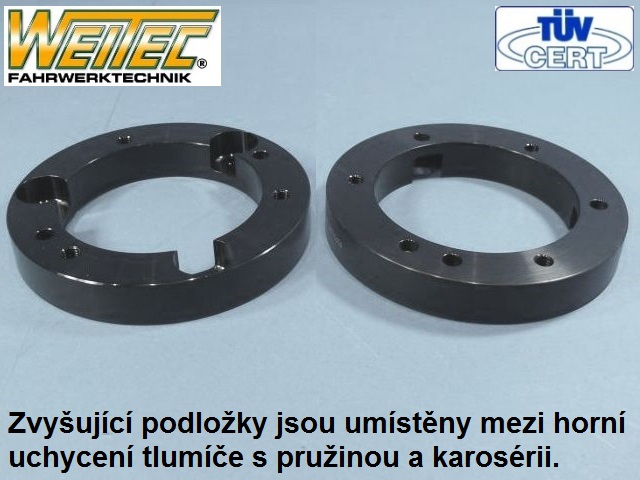 Zvyšující podložky   BMW 5 (E39 a E60) - přední náprava +20mm