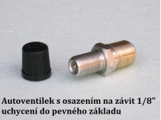 Autoventilek pevně šroubovaný do závitu 1/8''