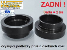 Zvyšující podložky   Citroen C4 - zadní náprava +20mm
